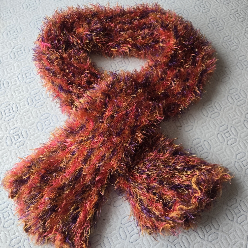 Multicolor Fuzzy Infinity Or Normal Scarf